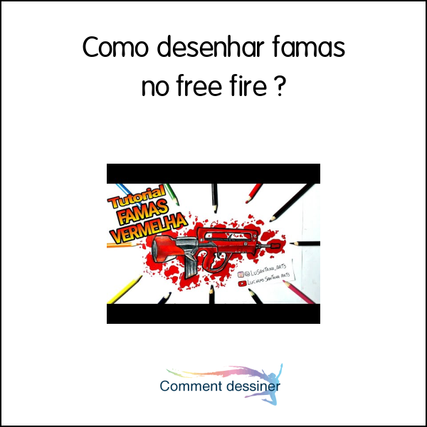 Como desenhar famas no free fire